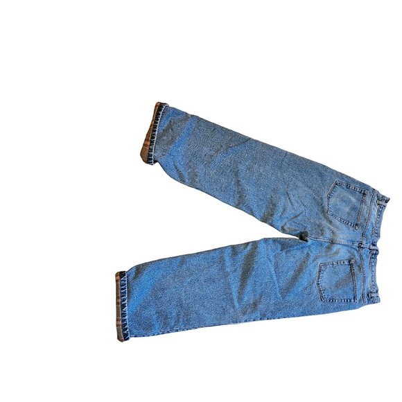 Burry Lane Blue Jeans Fleece Lined Men's Size W38 L32 Front Back Pockets Zipper - Picture 8 of 9